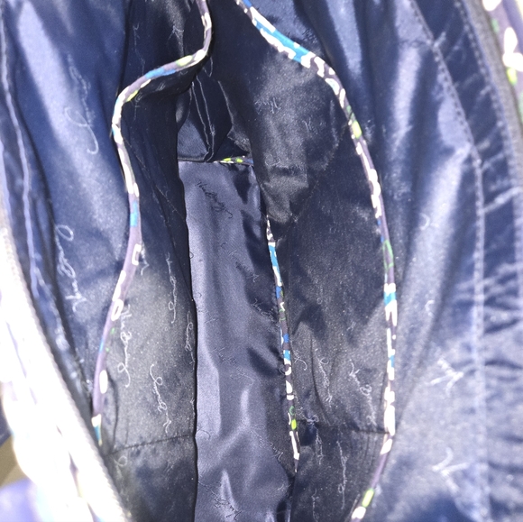 Vera Bradley Ink Blue Pattern Tote Bag - Picture 10 of 16